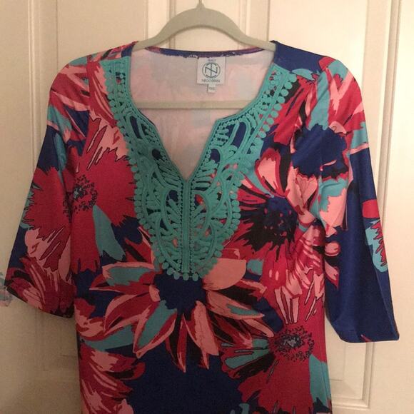 TRACY NEGOSHIAN Emilia Printed Shift Dress xxs - Picture 3 of 9